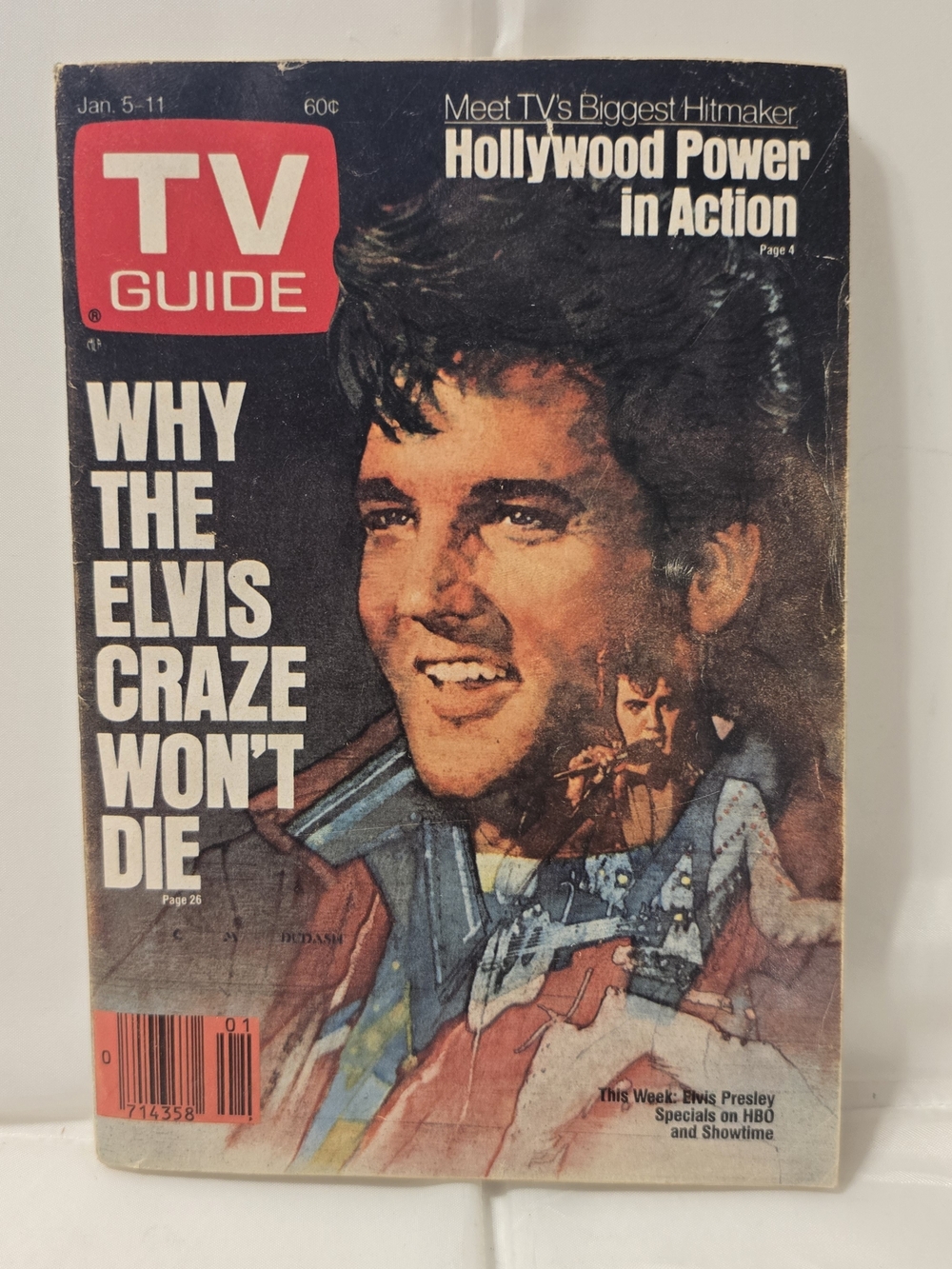 1985 TV Guide Magazine Jan 5-11 Elvis Presley Cover Why Elvis Craze Won't Die